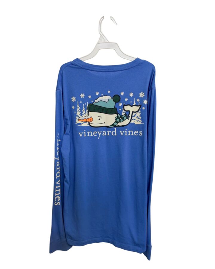 VINEYARD VINES  BLUE   PRINTED DESIGN T-SHIRT