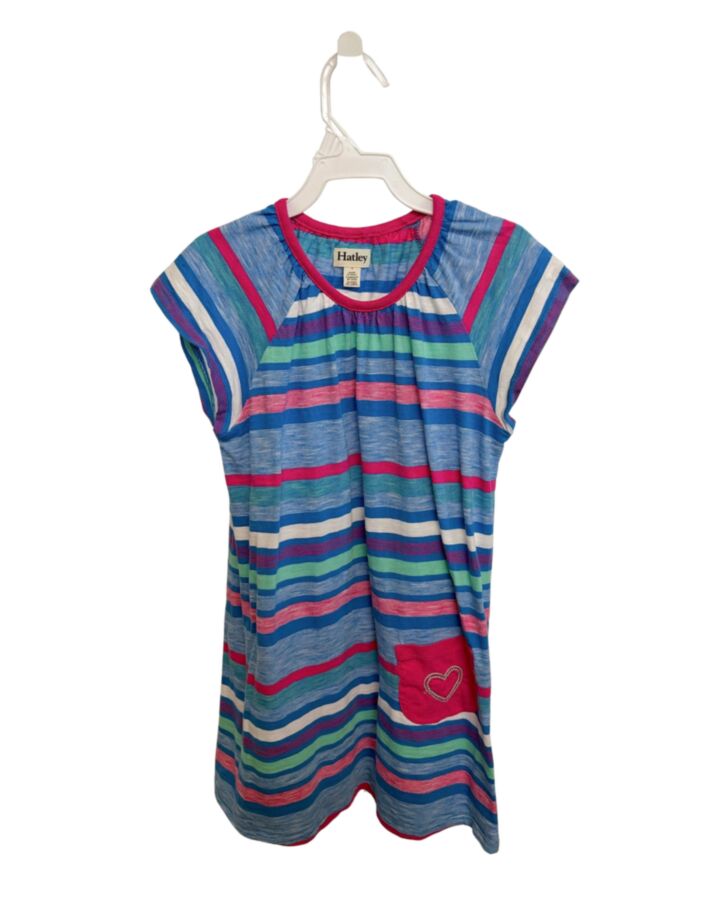 HATLEY  BLUE  STRIPED  KNIT DRESS