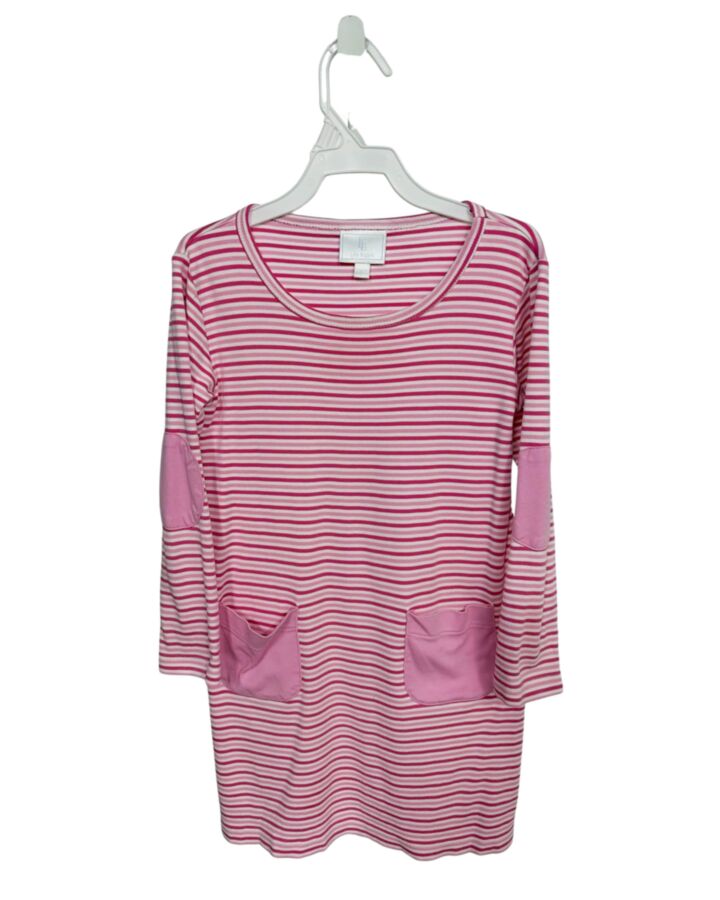 LITTLE ENGLISH  PINK  STRIPED  KNIT DRESS