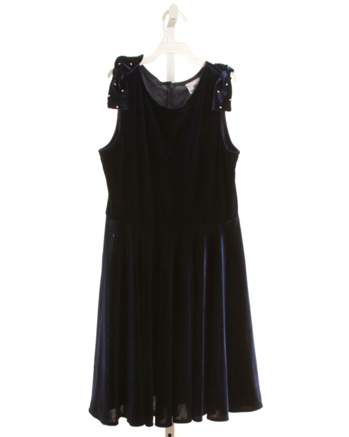 FLORENCE EISEMAN  BLUE VELVET  PARTY DRESS