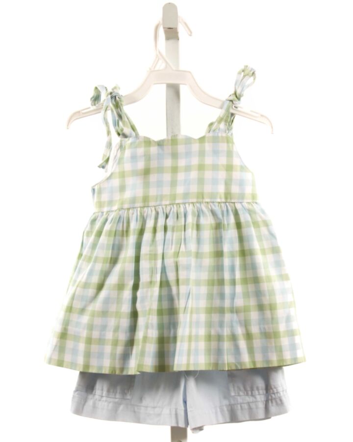 ALICE KATHLEEN  GREEN CORDUROY PLAID  2-PIECE OUTFIT