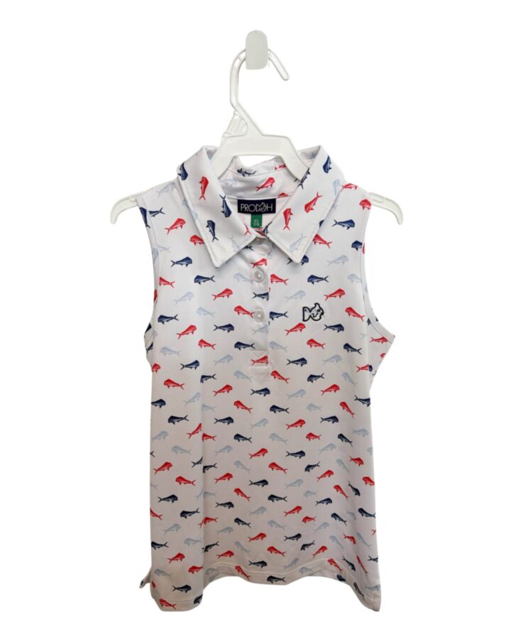 PRODOH  WHITE    SLEEVELESS SHIRT