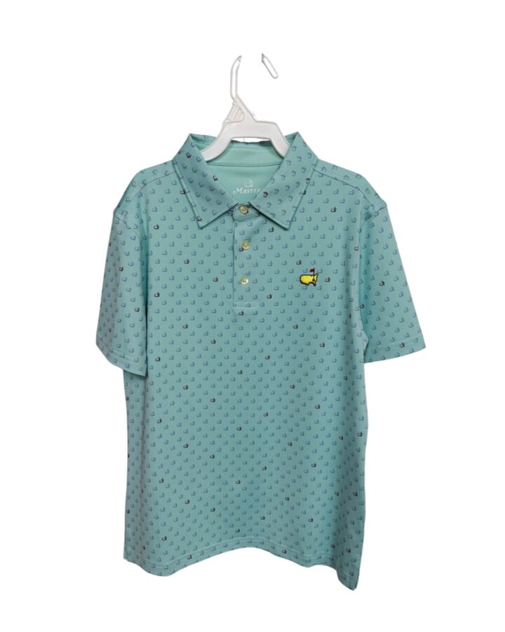 MASTERS  AQUA   PRINTED DESIGN DRESS SHIRT