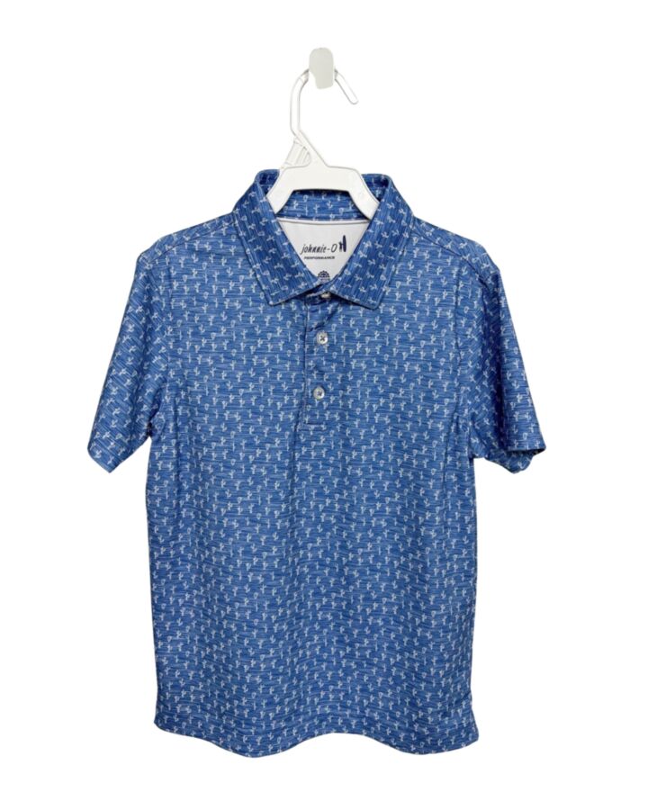 JOHNNIE-O  BLUE   PRINTED DESIGN DRESS SHIRT