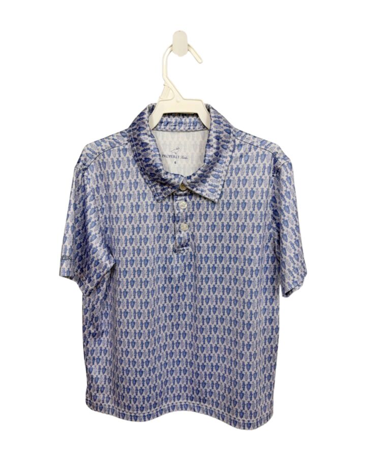 PROPERLY TIED  BLUE   PRINTED DESIGN DRESS SHIRT