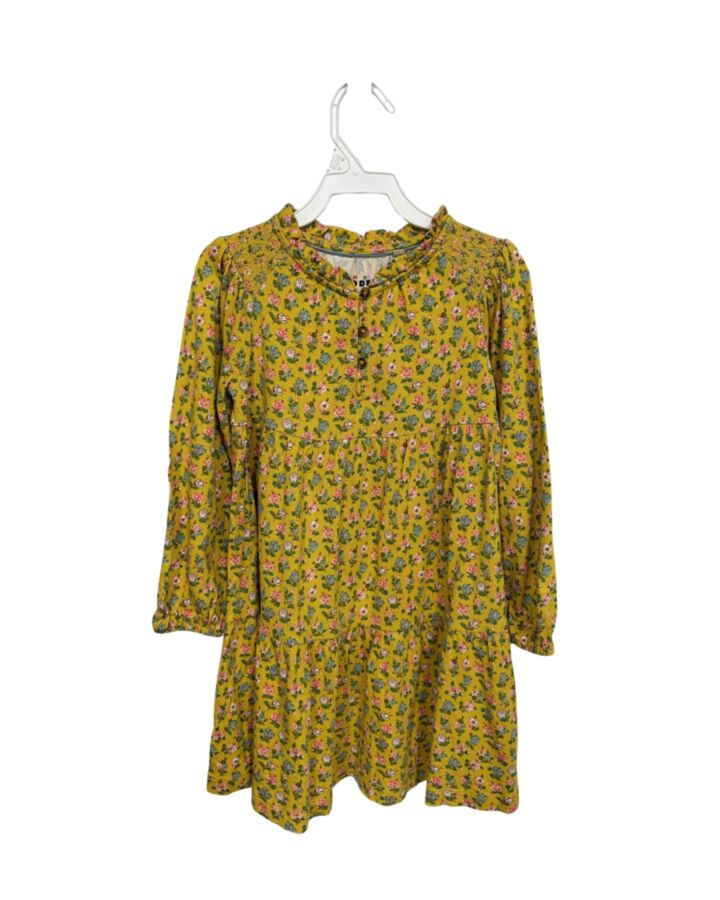 MINI BODEN  YELLOW  FLORAL  KNIT DRESS