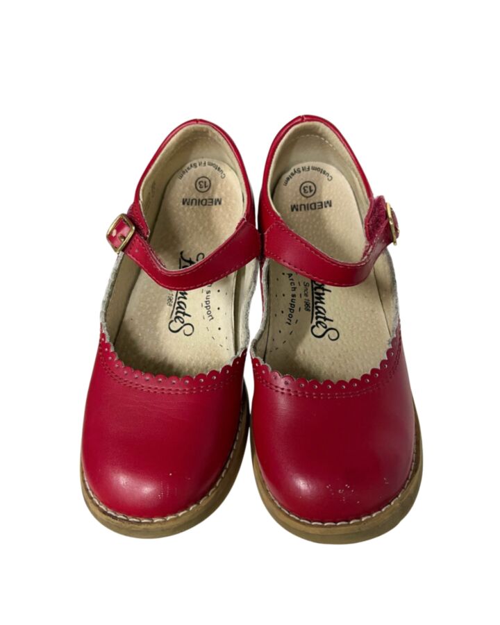 FOOTMATES RED MARY JANES  *EUC SIZE TODDLER 13