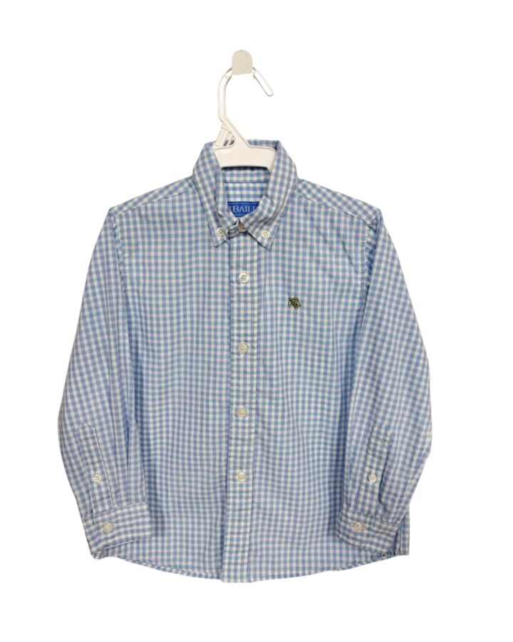 J. BAILEY  BLUE  GINGHAM  DRESS SHIRT