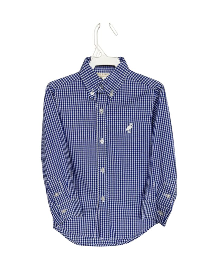 THE BEAUFORT BONNET COMPANY  BLUE  GINGHAM  DRESS SHIRT