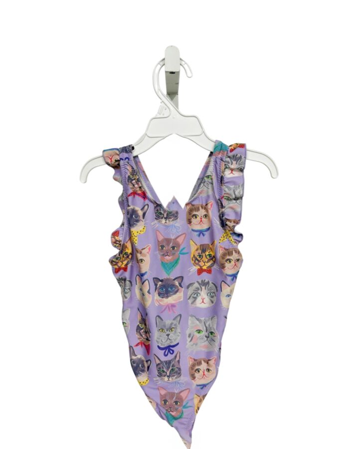 PINK CHICKEN PURPLE 1-PIECE SWIMSUIT