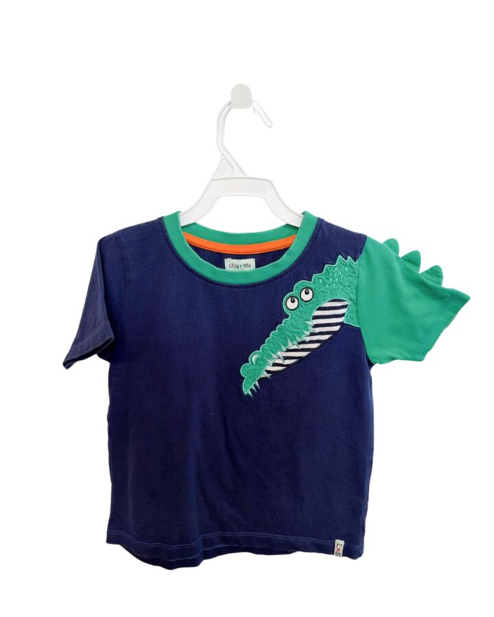 LILLY + SID  BLUE    KNIT SS SHIRT