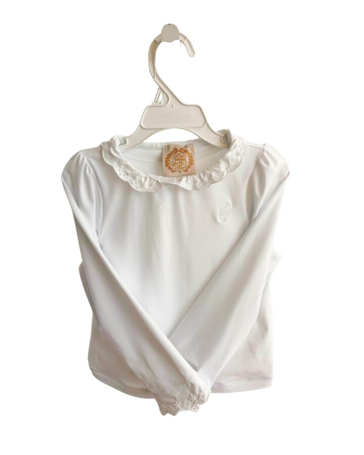 THE BEAUFORT BONNET COMPANY  WHITE    RASH GUARD WITH EYELET TRIM