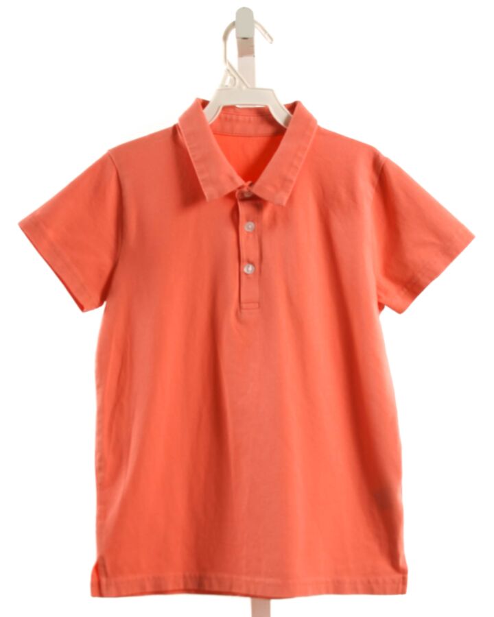 SERENDIPITY  ORANGE  KNIT SS SHIRT