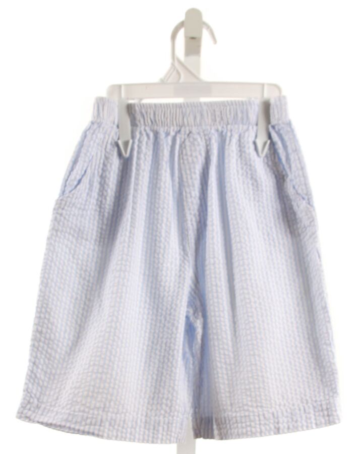 BAILEY BOYS  LT BLUE SEERSUCKER STRIPED  SHORTS
