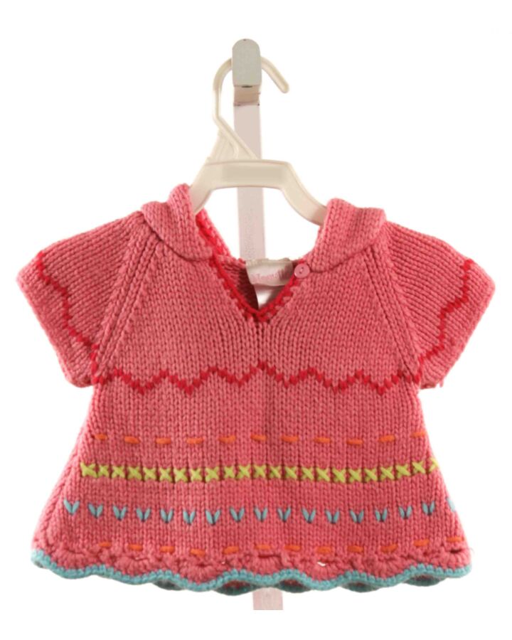 NANNETTE  PINK  EMBROIDERED SHIRT-SS