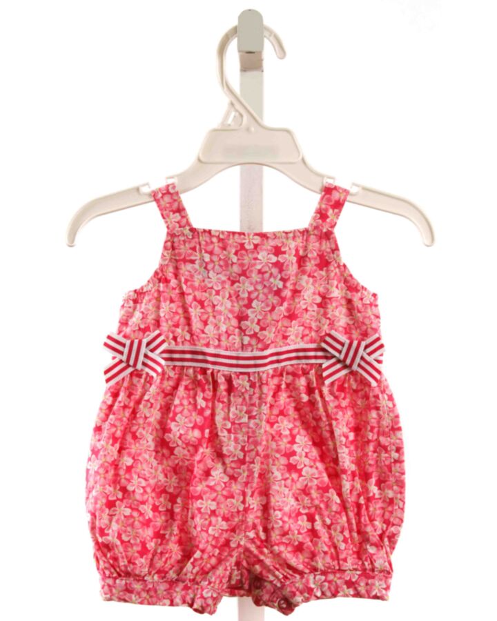 MINIWEAR  HOT PINK  FLORAL  ROMPER