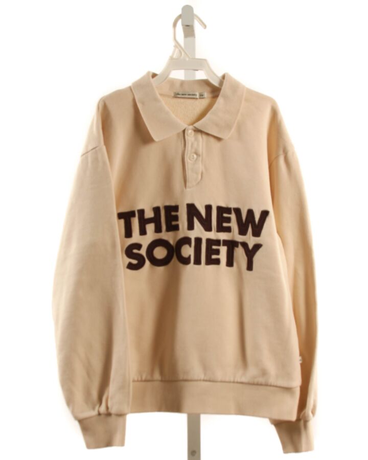 THE NEW SOCIETY  IVORY  APPLIQUED PULLOVER