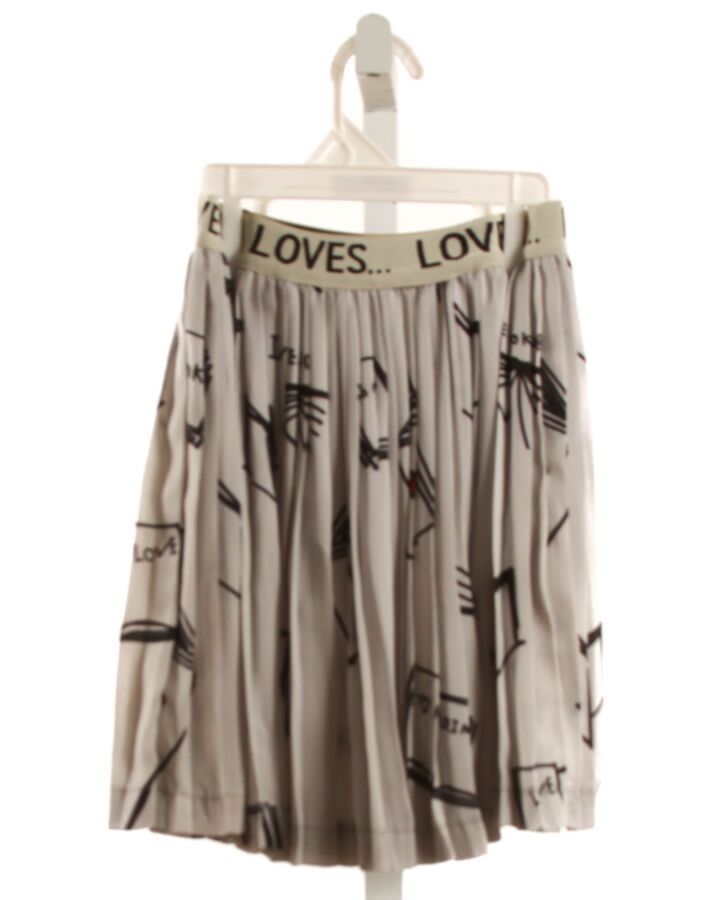 BEAU LOVES  GRAY  PRINT  SKIRT