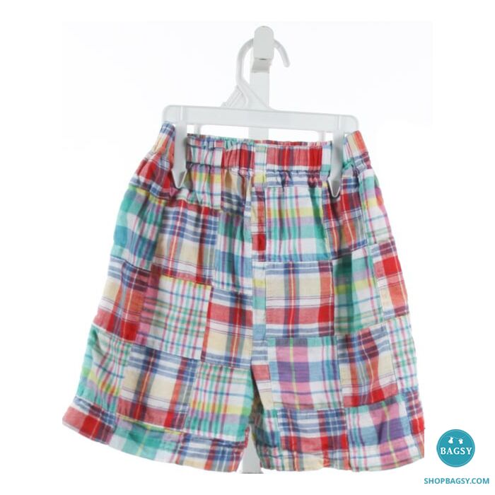CLASSIC WHIMSY MULTI-COLOR PLAID SHORTS