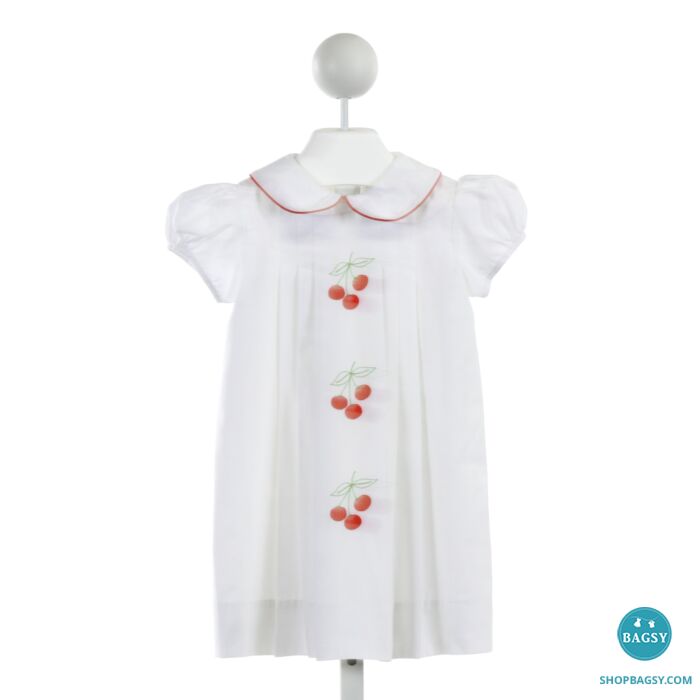 The Proper Peony purchases White Cherry Embroidered Dress, size 3T