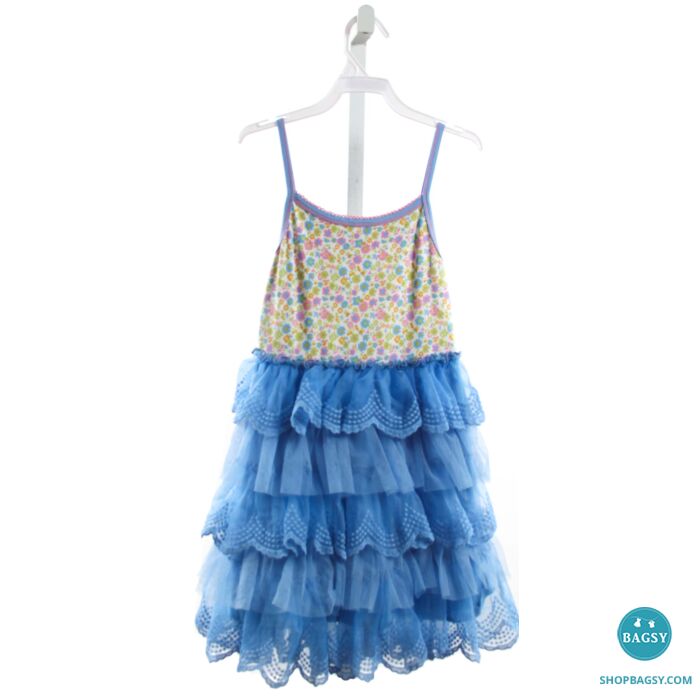 MATILDA JANE BLUE TULLE FLORAL DRESS