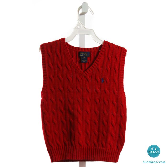 Red polo vest new arrivals