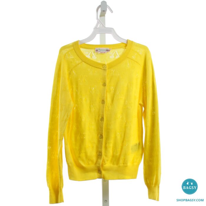 BONPOINT BRIGHT YELLOW CARDIGAN