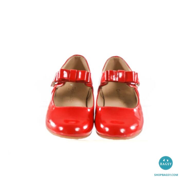 ELEPHANTITO RED MARY JANES WITH BOWS *SIZE TODDLER 9; EUC