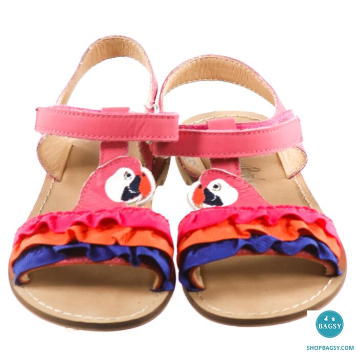 MINI BODEN PINK PARROT SANDALS *SIZE EU 28 EQUIVALENT TO SIZE TODDLER 11;  EUC - Main Image