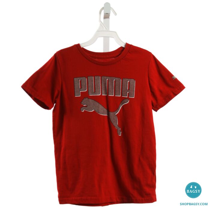 Puma t shirt red on sale