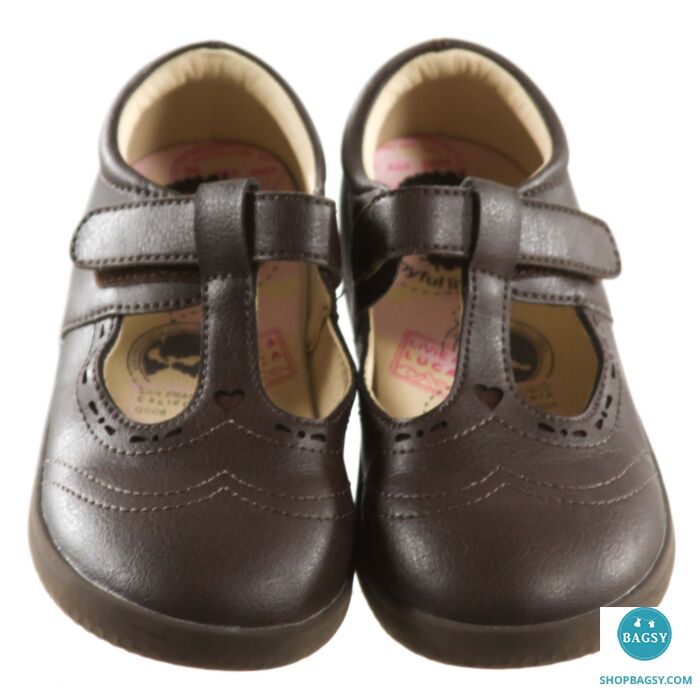 LIVIE LUCA BROWN MARY JANES EUC SIZE TODDLER 11