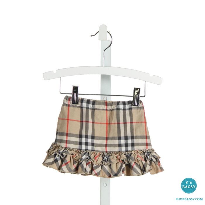 Brown plaid burberry skirt best sale