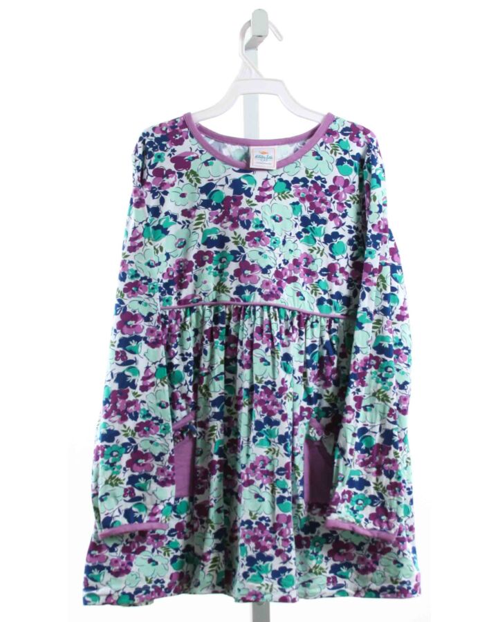 STITCHY FISH  PURPLE  FLORAL  KNIT LS SHIRT