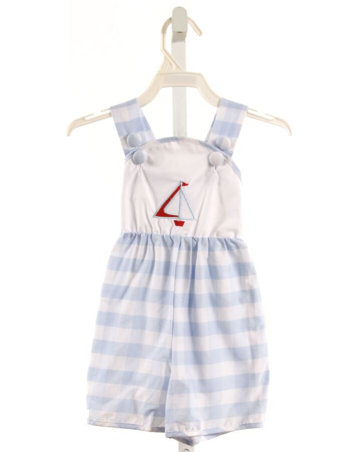 ELIZA JAMES  BLUE  GINGHAM  SHORTALL