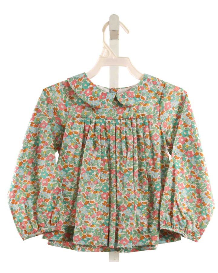 JACADI  GREEN  FLORAL PRINTED DESIGN DRESS SHIRT