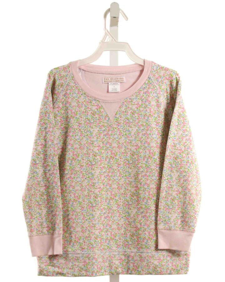 THE BEAUFORT BONNET COMPANY  LT PINK  FLORAL  PULLOVER