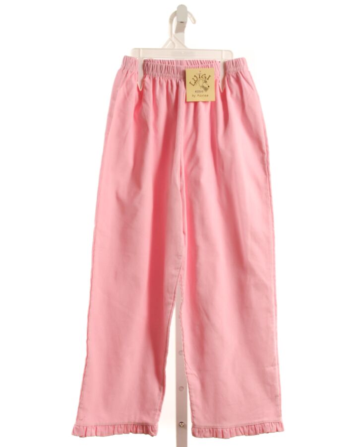 LUIGI  PINK CORDUROY   PANTS WITH RUFFLE