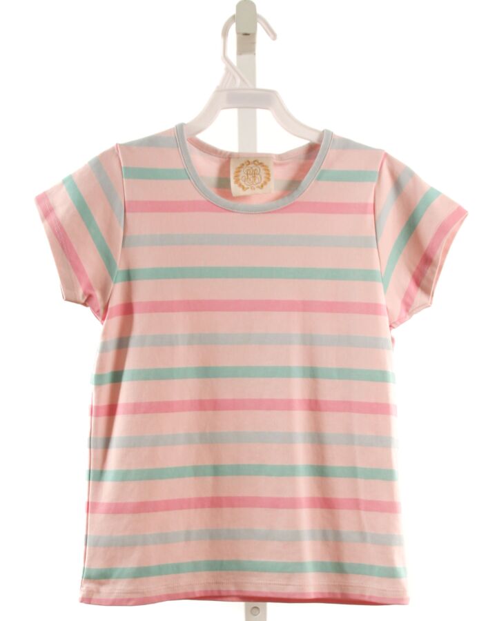 THE BEAUFORT BONNET COMPANY  PINK  STRIPED  KNIT SS SHIRT