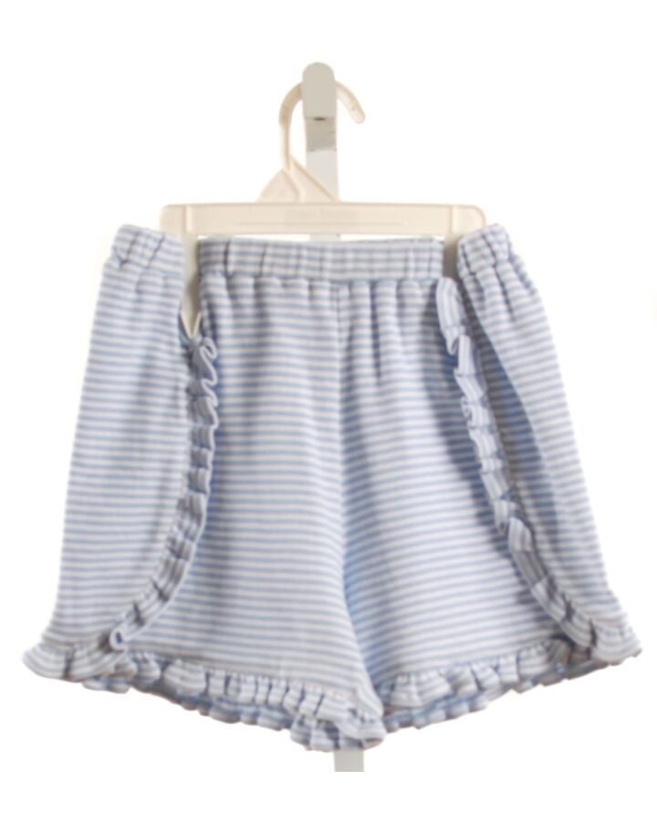 EYELET & IVY LT BLUE STRIPED SHORTS WITH RUFFLE