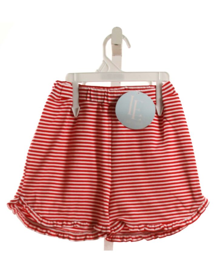 LITTLE ENGLISH RED STRIPED SHORTS WITH RUFFLE