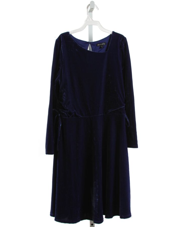 AVA & YELLY  NAVY VELOUR   PARTY DRESS