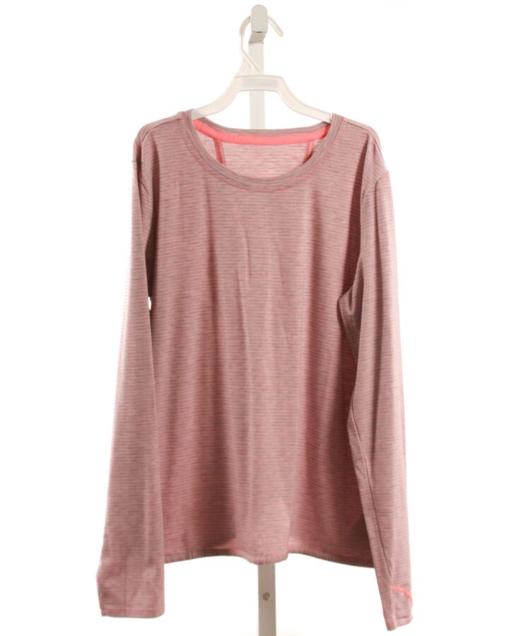 ATHLETA GIRL  PINK  STRIPED  KNIT LS SHIRT