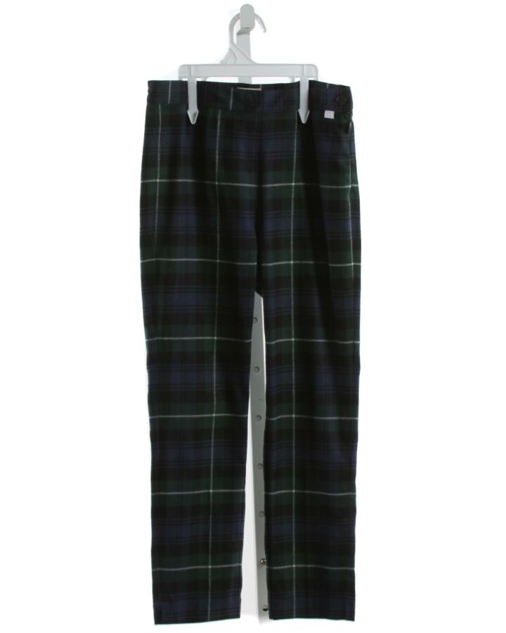 IL GUFO  FOREST GREEN  PLAID  PANTS