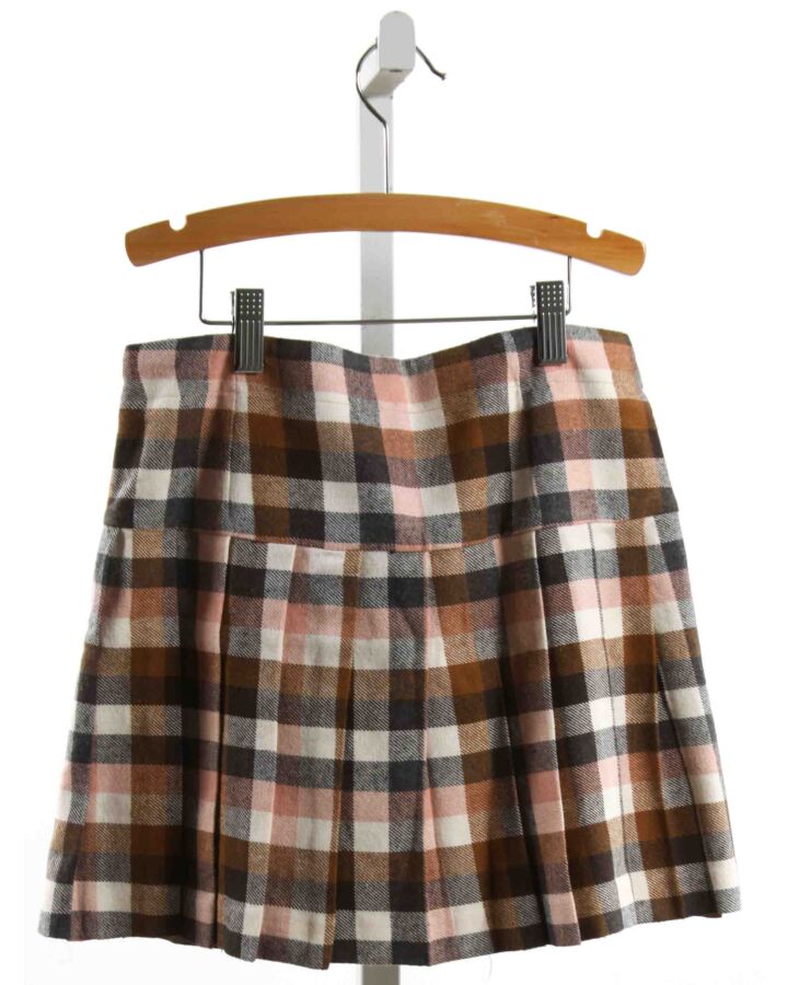 IL GUFO  MULTI-COLOR  GINGHAM  SKIRT