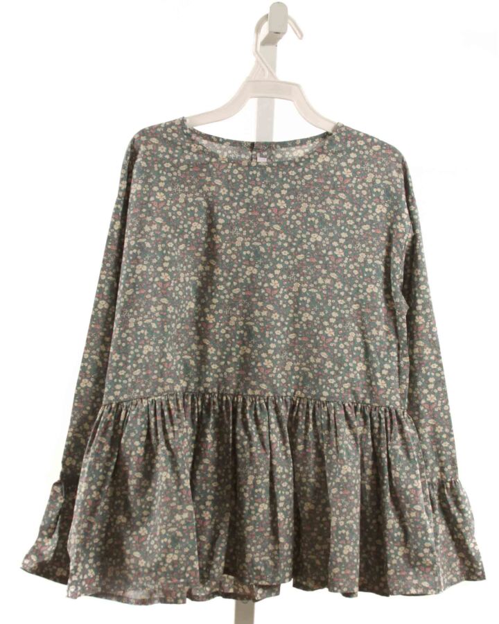 IL GUFO  GRAY  FLORAL  SHIRT-LS