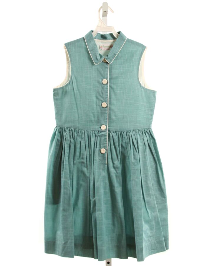 BONPOINT  GREEN  WINDOWPANE  DRESS