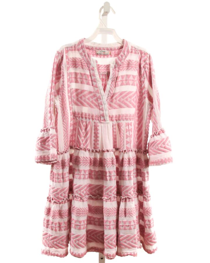 DEVOTION TWIN STARS  PINK   EMBROIDERED DRESS