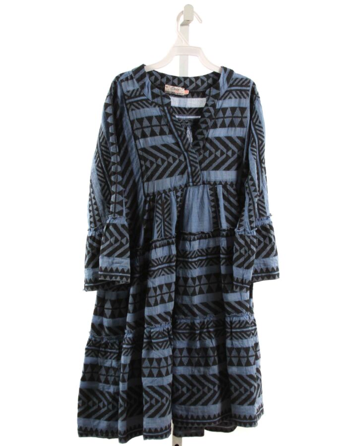 DEVOTION TWIN STARS  CHAMBRAY   EMBROIDERED DRESS
