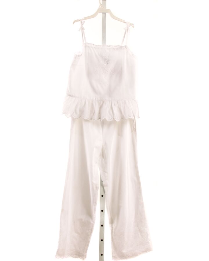 POLO BY RALPH LAUREN  WHITE    2-PIECE OUTFIT WITH EYELET TRIM