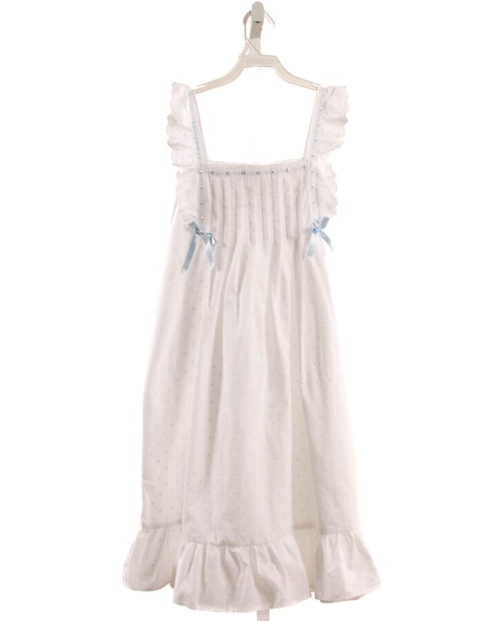 LA OCA LOCA  WHITE SWISS DOT   DRESS WITH EYELET TRIM